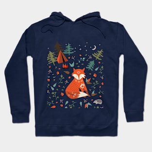 Camping Fox Hoodie